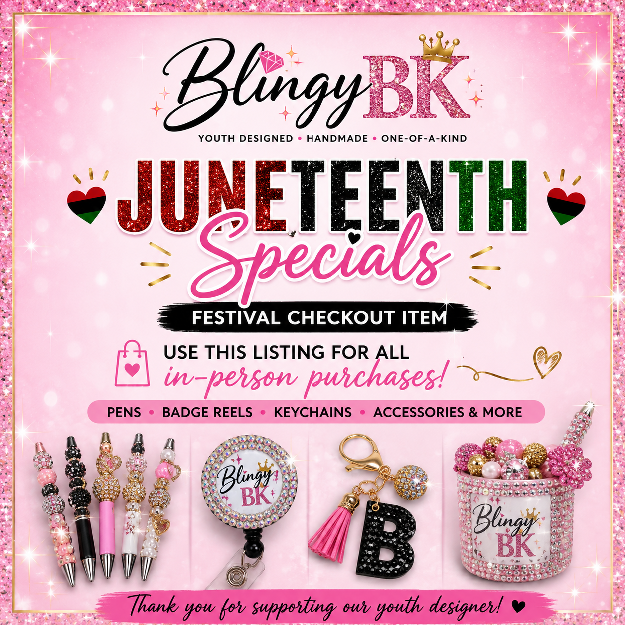 BlingyBK Juneteenth Sparkle Shop